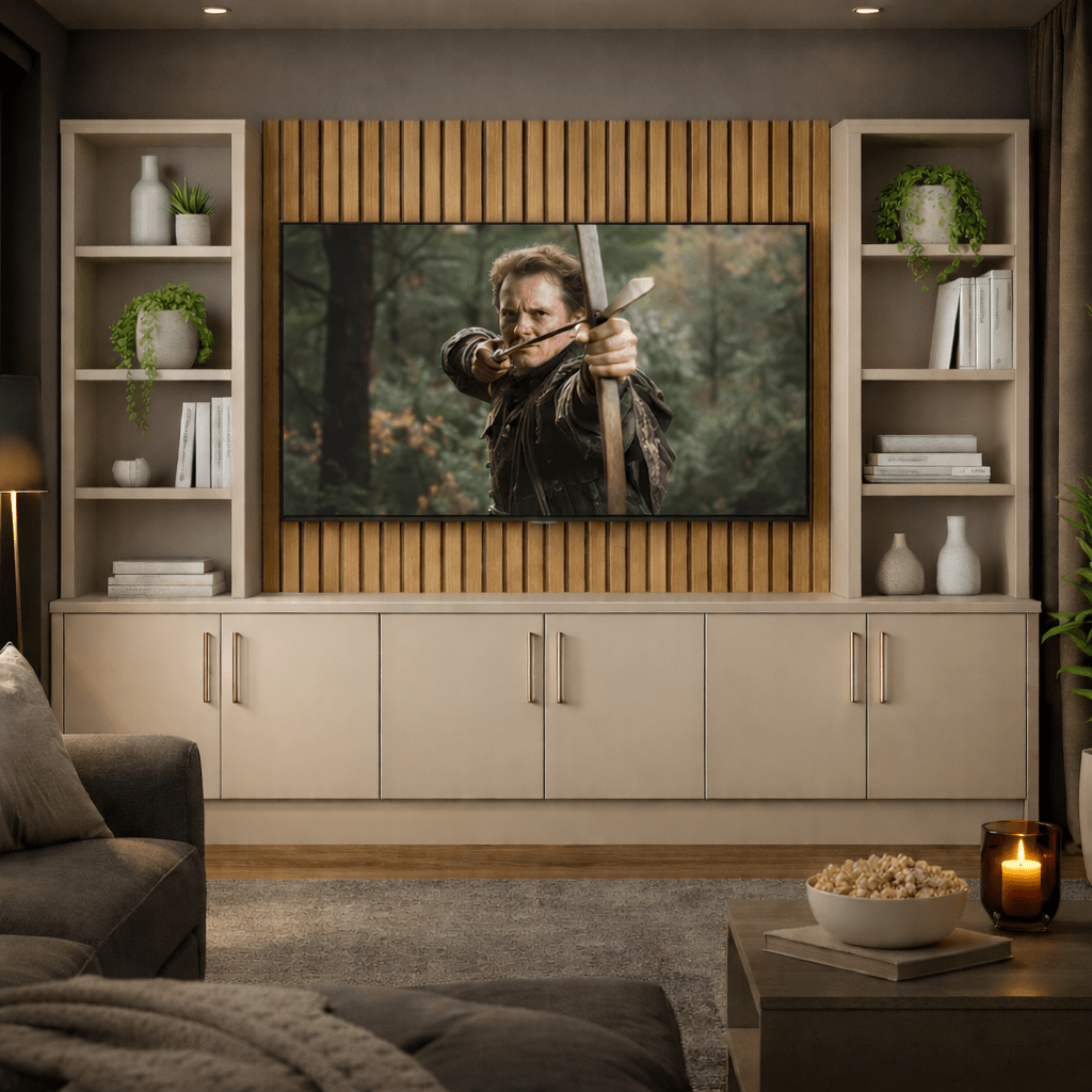 Modern Smooth Media Wall